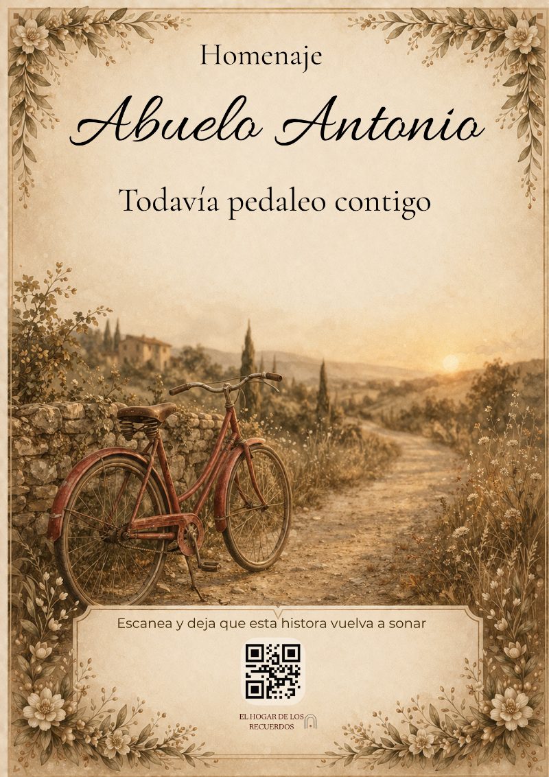 Lámina de la historia La bicicleta roja