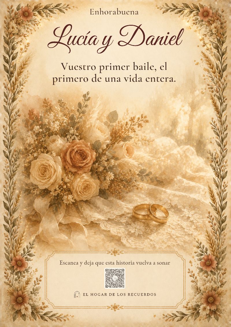 Lámina de la historia Nuestro primer baile