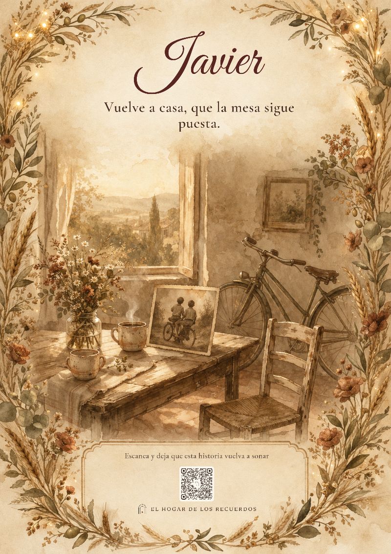 Lámina de la historia Tres anos